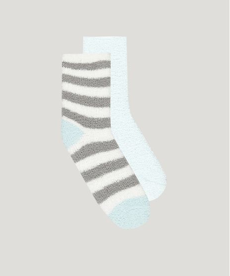 Kit-de-2-Meias-Feminina-em-Plush-Multicor-8900279-Multicor_1
