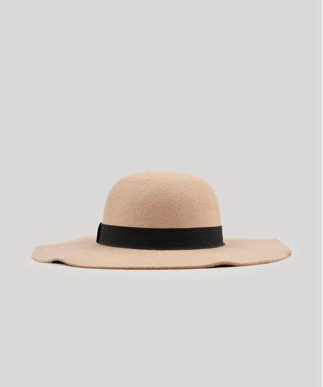 Chapeu-Feminino-Floppy-em-Feltro-Bege-8754586-Bege_1