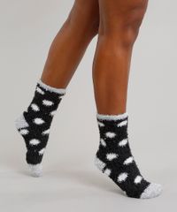 Kit-de-2-Meias-Feminina-em-Plush-Preto-8900251-Preto_2