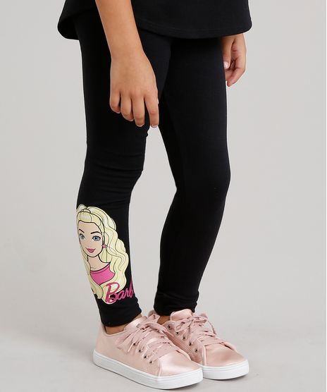 Calca-Legging-Barbie-em-Algodao---Sustentavel-Preta-8605191-Preto_1