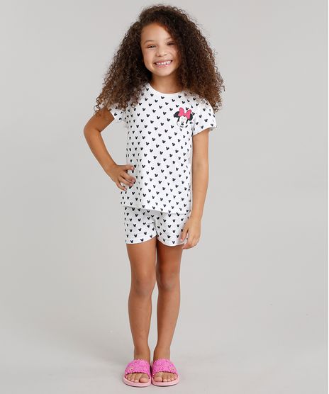 Pijama-Estampado-Minnie-em-algodao---sustentavel-Branco-9045346-Branco_1