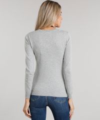 Sueter-Feminino-em-Trico-Manga-Longa-Gola-Redonda-Cinza-Mescla-8840349-Cinza_Mescla_2