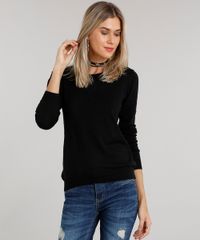 Sueter-Feminino-em-Trico-Manga-Longa-Gola-Redonda-Preto-8840349-Preto_1