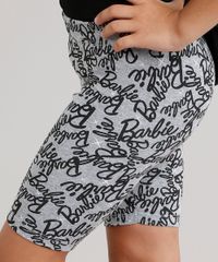 Bermuda-Infantil-Estampada-Barbie-em-Algodao---Sustentavel-Cinza-Mescla-9043977-Cinza_Mescla_4