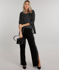 Sueter-Feminino-em-Trico-Manga-Longa-Gola-V-Cinza-Mescla-Escuro-8839909-Cinza_Mescla_Escuro_3