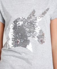 Blusa-Infantil-Unicornio-com-Paete-Dupla-Face-Cinza-Mescla-Claro-9102804-Cinza_Mescla_Claro_4