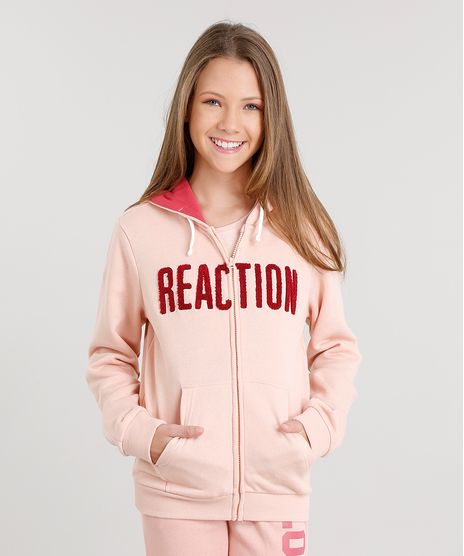 Blusao-Infantil-em-Moletom--Reaction--com-Capuz-Rose-8830645-Rose_1