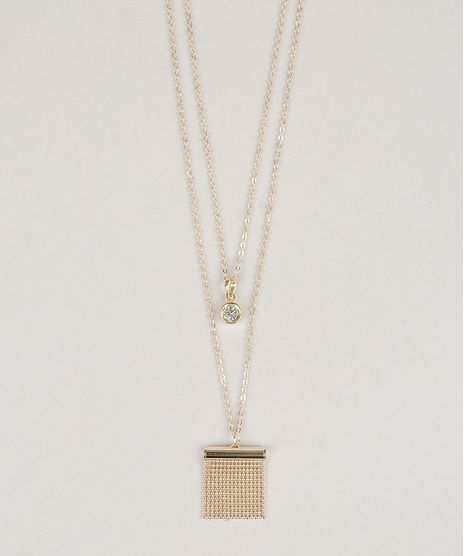 Colar-Duplo-Feminino-com-Pingentes-Dourado-8747314-Dourado_1