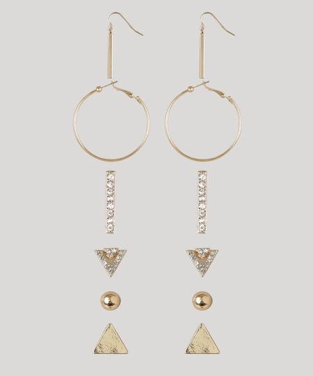 Kit-de-6-Brincos-Femininos-Dourado-8839795-Dourado_1 Kit-de-6-Brincos-Femininos-Dourado-8839795-Dourado_1