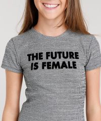 Vestido-Infantil--The-Future-Is-Female--Curto-Tshirt-Dress-Manga-Curta-Cinza-Mescla-9038963-Cinza_Mescla_4 Vestido-Infantil--The-Future-Is-Female--Curto-Tshirt-Dress-Manga-Curta-Cinza-Mescla-9038963-Cinza_Mescla_4