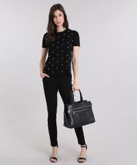 Blusa-Feminina-em-Trico-com-Bordado-Manga-Curta-Gola-Redonda-Preta-8874214-Preto_3