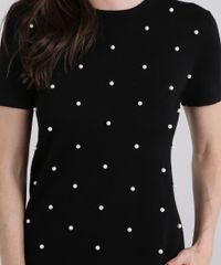 Blusa-Feminina-em-Trico-com-Bordado-Manga-Curta-Gola-Redonda-Preta-8874214-Preto_4