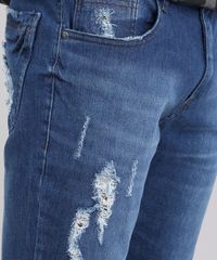 Calca-Jeans-Slim-Destroyed-Azul-medio-8938385-Azul_Medio_4