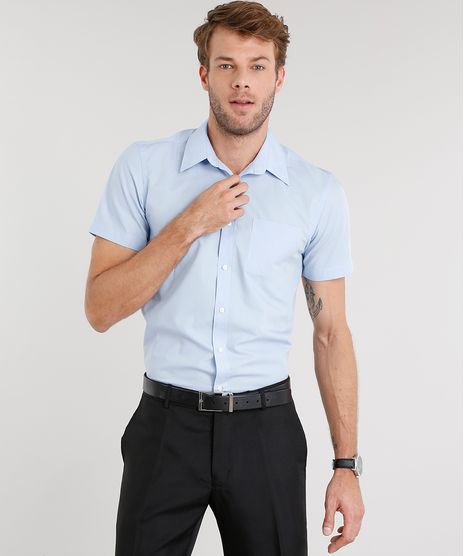 Camisa-Masculina-Comfort-Manga-Curta-Azul-Claro-7602445-Azul_Claro_1