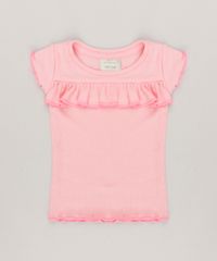 Blusa-Infantil-Canelada-com-Babado-Decote-Redondo-Manga-Curta-Rosa-9041688-Rosa_1