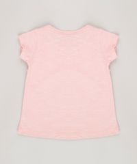 Blusa-Infantil--Little-Birds--Decote-Redondo-Manga-Curta-em-Algodao---Sustentavel-Rosa-9044895-Rosa_2