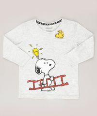 Camiseta-Infantil-Interativa-Snoopy-com-Bolso-Manga-Longa-Gola-Redonda-Cinza-Mescla-Claro-9108039-Cinza_Mescla_Claro_1