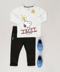 Camiseta-Infantil-Interativa-Snoopy-com-Bolso-Manga-Longa-Gola-Redonda-Cinza-Mescla-Claro-9108039-Cinza_Mescla_Claro_3