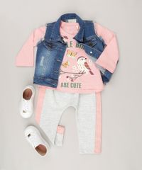 Blusa-Infantil--Little-Birds--Decote-Redondo-Manga-Longa-em-Algodao---Sustentavel-Rosa-9044896-Rosa_3