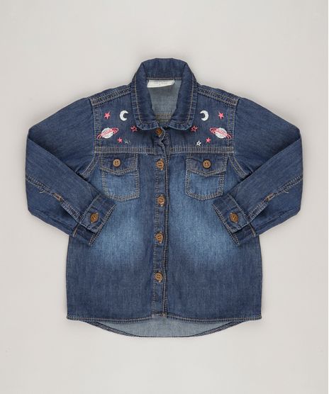 Camisa-Jeans-Infantil-com-Bordado-Azul-Medio-9062169-Azul_Medio_1