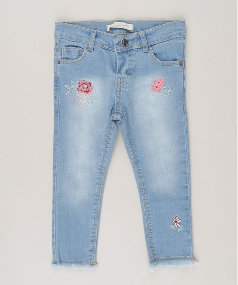 Calca-Jeans-Infantil-com-Bordados-Florais-Azul-Claro-9062164-Azul_Claro_1