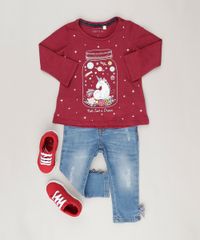 Blusa-Infantil--Unicornio--Brilha-no-Escuro-Decote-Redondo-Manga-Longa-em-Algodao---Sustentavel-Vinho-9044893-Vinho_3