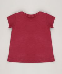 Blusa-Infantil--Unicornio--Brilha-no-Escuro-Decote-Redondo-Manga-Curta-em-Algodao---Sustentavel-Vinho-9044894-Vinho_2