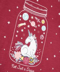 Blusa-Infantil--Unicornio--Brilha-no-Escuro-Decote-Redondo-Manga-Curta-em-Algodao---Sustentavel-Vinho-9044894-Vinho_4