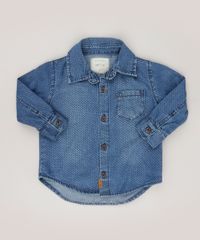 Camisa-Jeans-Infantil-Estampada-de-Poa-Manga-Longa-Azul-Escuro-9101292-Azul_Escuro_1