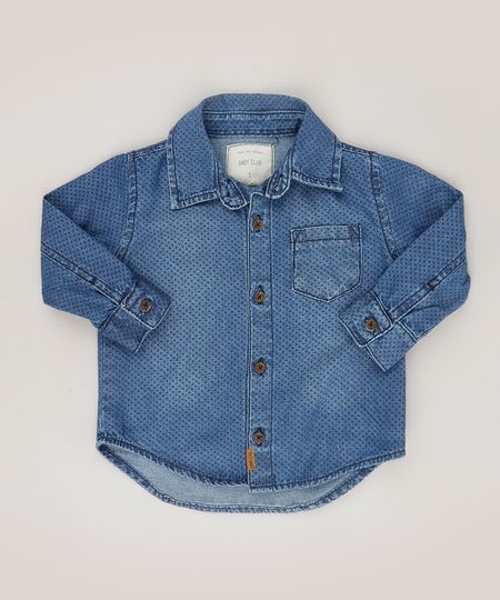 Camisa-Jeans-Infantil-Estampada-de-Poa-Manga-Longa-Azul-Escuro-9101292-Azul_Escuro_1 Camisa-Jeans-Infantil-Estampada-de-Poa-Manga-Longa-Azul-Escuro-9101292-Azul_Escuro_1