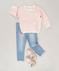 Sueter-Infantil-em-Trico-Manga-Longa-em-Algodao---Sustentavel-Rosa-8878543-Rosa_3