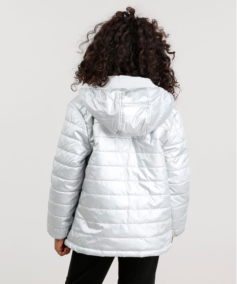 jaqueta prata infantil