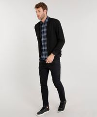 Jaqueta-Masculina-em-Moletom-com-Matelasse-Manga-Longa-Preta-8833746-Preto_3