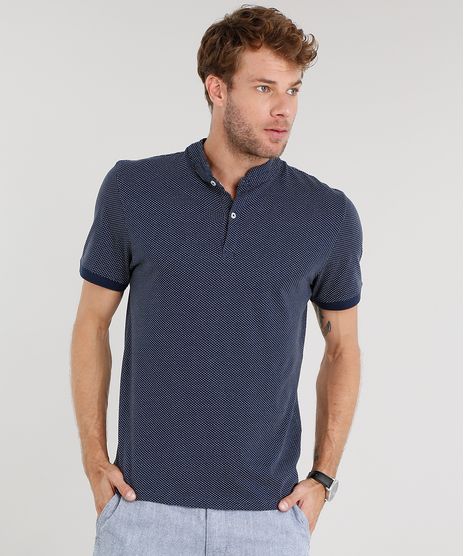 Polo-Masculina-Estampada-Manga-Curta-Azul-Marinho-8969187-Azul_Marinho_1
