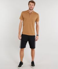Polo-Masculina-Estampada-Manga-Curta-Caramelo-8969187-Caramelo_3