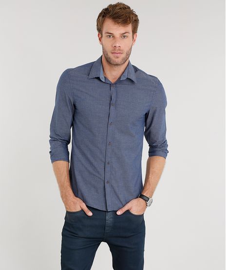 Camisa-Masculina-Slim-Listrada-Manga-Longa-Azul-Marinho-8851776-Azul_Marinho_1