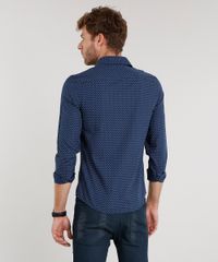 Camisa-Masculina-Slim-Estampada-Manga-Longa-Azul-Marinho-8851783-Azul_Marinho_2