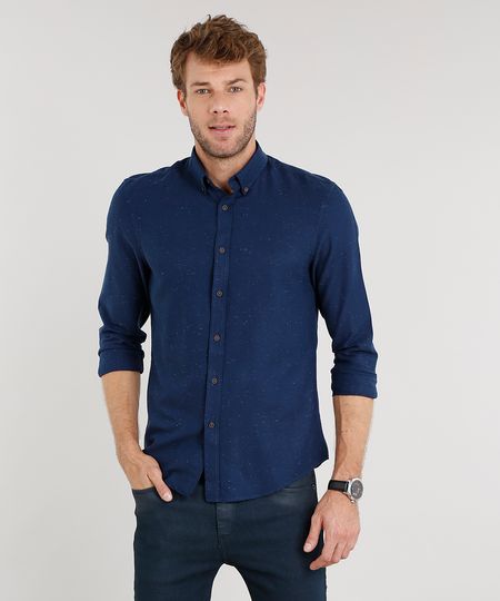 Camisa-Masculina-Comfort-Botone-Manga-Longa-Azul-Marinho-8841731-Azul_Marinho_1 Camisa-Masculina-Comfort-Botone-Manga-Longa-Azul-Marinho-8841731-Azul_Marinho_1