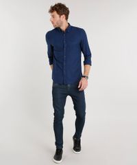 Camisa-Masculina-Comfort-Botone-Manga-Longa-Azul-Marinho-8841731-Azul_Marinho_3