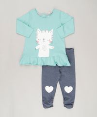 Conjunto-Infantil-de-Blusa-Gatinha-Manga-Longa-com-Babado-Verde---Calca-Legging-Azul-Marinho-8820642-Azul_Marinho_1