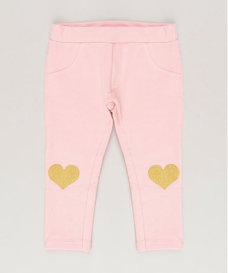 Calca-Infantil-com-Estampa-de-Coracoes-em-Algodao---Sustentavel-Rosa-9050255-Rosa_1