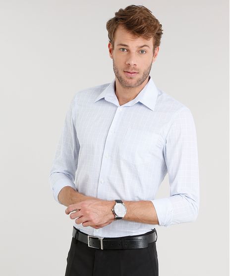 Camisa-Masculina-Slim-Xadrez-Manga-Longa-Azul-Claro-8826531-Azul_Claro_1