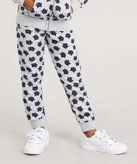 Calca-Infantil-em-Moletom-Estampada-de-Gatinhos-Cinza-Mescla-8830181-Cinza_Mescla_1