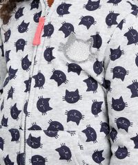 Blusao-Infantil-em-Moletom-Estampado-de-Gatinhos-com-Bordado-em-Paetes-e-Capuz-Cinza-Mescla-8830269-Cinza_Mescla_4