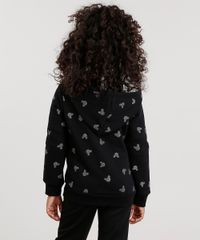 Blusao-Infantil-em-Moletom-Minnie-Estampado-com-Bordado-e-Capuz-Preto-8833442-Preto_2