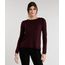 Sueter-Feminino-em-Trico-com-Bolinhas-Manga-Longa-Decote-Redondo-Vinho-8476300-Vinho_1