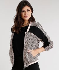 Jaqueta-Feminina-Bomber-Estampada-Geometrica-Manga-Longa-Gola-V-Rose-8881852-Rose_1