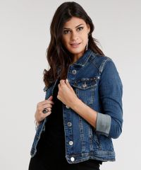 Jaqueta-Jeans-Feminina-com-Tachas-Manga-Longa-Azul-Escuro-9011565-Azul_Escuro_1