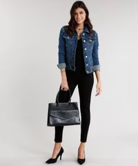 Jaqueta-Jeans-Feminina-com-Tachas-Manga-Longa-Azul-Escuro-9011565-Azul_Escuro_3
