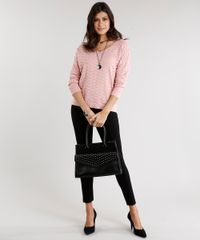 Sueter-Feminino-em-Trico-Texturizado-manga-Longa-Decote-V-Rose-8831858-Rose_3